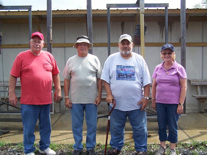 Match 7 Group Relay Winners - Jim O'Hara, Tom Delovich, Frank Weber, Elaine Delovich.jpg